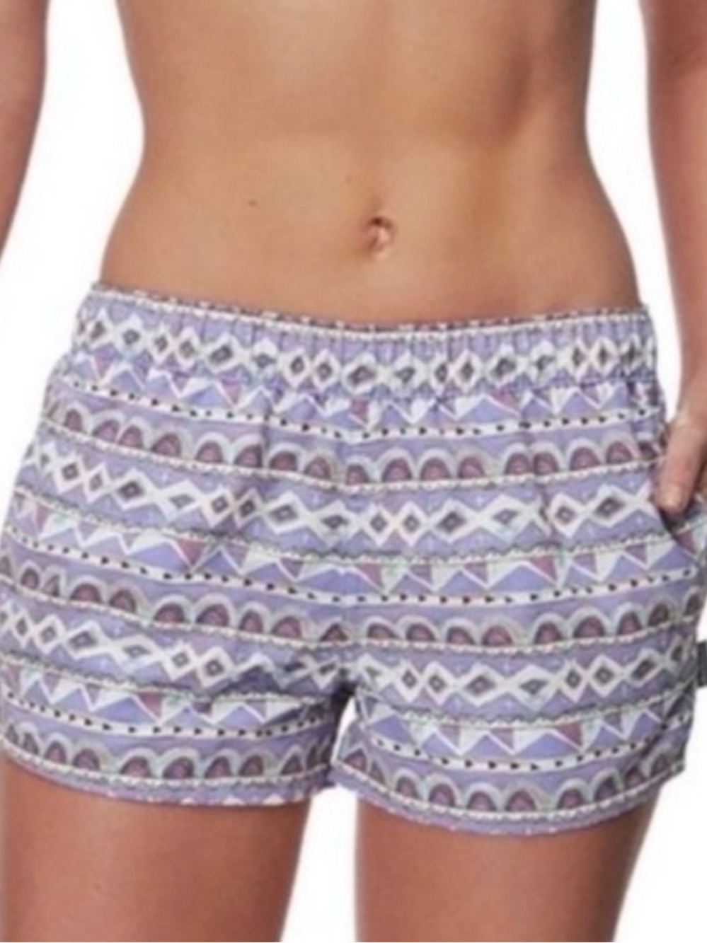 Patagonia Lavender Geometric Lounge Shorts